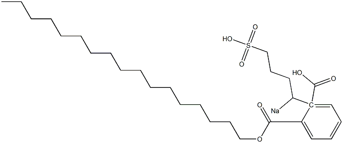 Phthalic acid 1-heptadecyl 2-(1-sodiosulfobutyl) ester 구조식 이미지