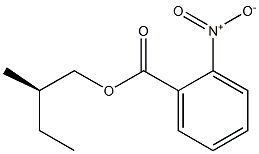 (+)-o-Nitrobenzoic acid (R)-2-methylbutyl ester 구조식 이미지