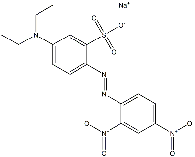 4-Diethylamino-2',4'-dinitroazobenzene-2-sulfonic acid sodium salt 구조식 이미지