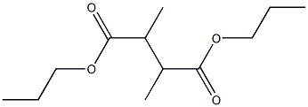 2,3-Dimethylsuccinic acid dipropyl ester Structure