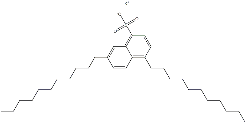 4,7-Diundecyl-1-naphthalenesulfonic acid potassium salt 구조식 이미지