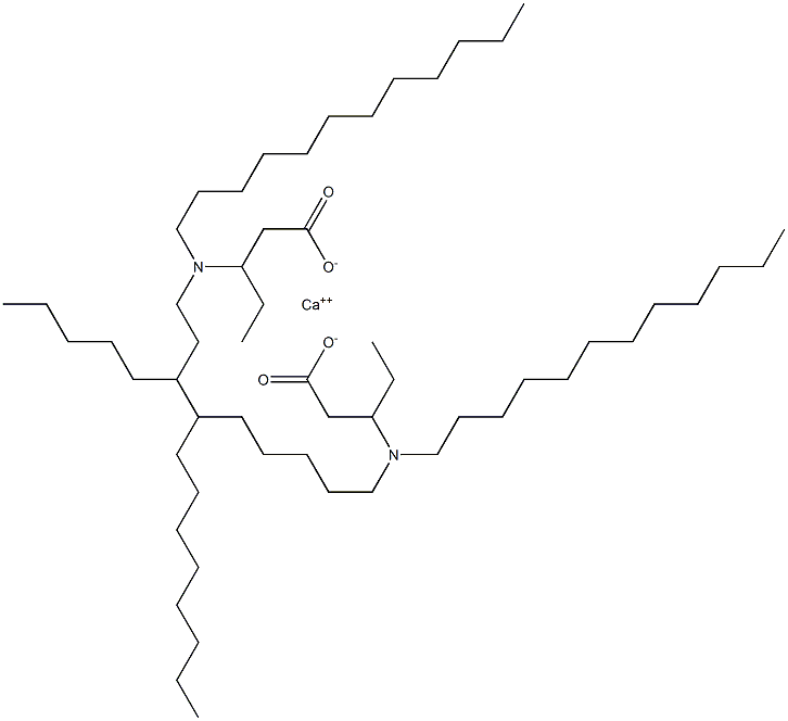 Bis[3-(didodecylamino)valeric acid]calcium salt 구조식 이미지