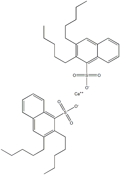 Bis(2,3-dipentyl-1-naphthalenesulfonic acid)calcium salt Structure