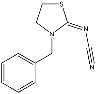 3-Benzyl-2-[(cyano)imino]thiazolidine 구조식 이미지