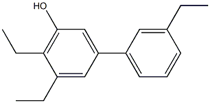 5,6-Diethyl-3-(3-ethylphenyl)phenol Structure