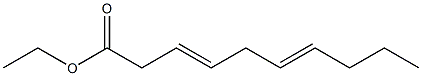 3,6-Decadienoic acid ethyl ester Structure