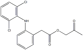 [2-[(2,6-Dichlorophenyl)amino]phenyl]acetic acid 2-oxopropyl ester Structure