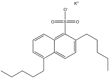 2,5-Dipentyl-1-naphthalenesulfonic acid potassium salt 구조식 이미지