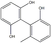 6'-Methyl-1,1'-biphenyl-2,2',6-triol 구조식 이미지