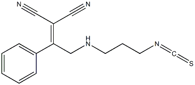 [1-Phenyl-2-(3-isothiocyanatopropylamino)ethylidene]malononitrile 구조식 이미지