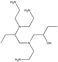 1-[N-(2-Aminoethyl)-N-[2-[bis(2-aminoethyl)amino]butyl]amino]-2-butanol 구조식 이미지