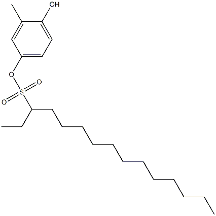 3-Pentadecanesulfonic acid 4-hydroxy-3-methylphenyl ester Structure