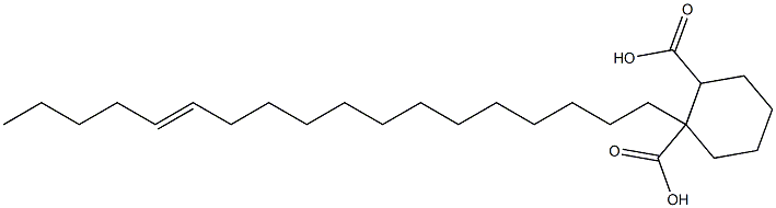 Cyclohexane-1,2-dicarboxylic acid hydrogen 1-(13-octadecenyl) ester 구조식 이미지