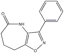 4,6,7,8-Tetrahydro-3-phenyl-5H-isoxazolo[4,5-b]azepin-5-one 구조식 이미지