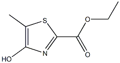 4-Hydroxy-5-methylthiazole-2-carboxylic acid ethyl ester 구조식 이미지