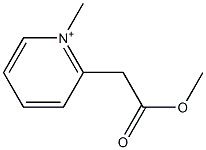 2-(2-Methoxy-2-oxoethyl)-1-methylpyridinium 구조식 이미지