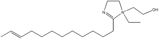 2-(10-Dodecenyl)-1-ethyl-1-(2-hydroxyethyl)-2-imidazoline-1-ium Structure