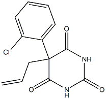 5-Allyl-5-(o-chlorophenyl)barbituric acid 구조식 이미지