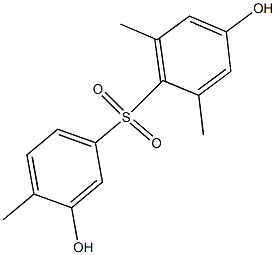 3',4-Dihydroxy-2,4',6-trimethyl[sulfonylbisbenzene] 구조식 이미지