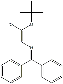 2-[(Diphenylmethylene)amino]-1-[(1,1-dimethylethyl)oxy]ethene-1-olate 구조식 이미지