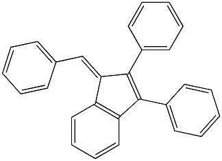 1-Benzylidene-2,3-diphenyl-1H-indene 구조식 이미지