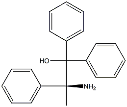 [S,(+)]-2-Amino-1,1,2-triphenyl-1-propanol 구조식 이미지