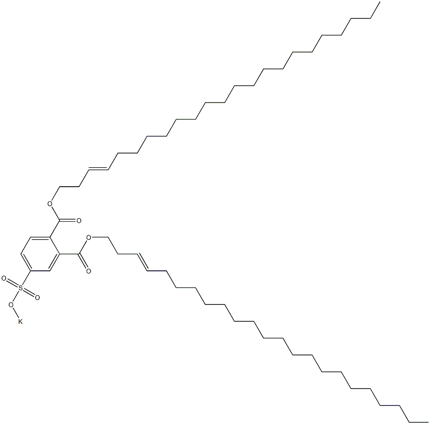 4-(Potassiosulfo)phthalic acid di(3-tricosenyl) ester Structure