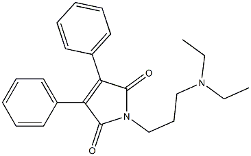 3,4-Diphenyl-1-[3-(diethylamino)propyl]-1H-pyrrole-2,5-dione Structure