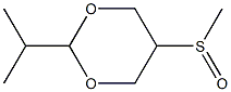 2-Isopropyl-5-(methylsulfinyl)-1,3-dioxane Structure