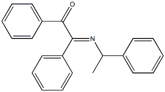 1,2-Diphenyl-2-[(1-phenylethyl)imino]ethan-1-one 구조식 이미지