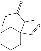 2-(1-Formylcyclohexyl)propionic acid methyl ester Structure