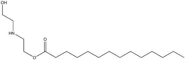 Myristic acid 2-[(2-hydroxyethyl)amino]ethyl ester Structure