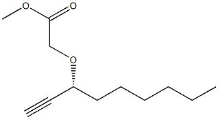 [[(R)-1-Ethynylheptyl]oxy]acetic acid methyl ester Structure