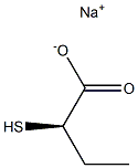 [R,(-)]-2-Mercaptobutyric acid sodium salt Structure