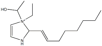 1-Ethyl-1-(1-hydroxyethyl)-2-(1-octenyl)-4-imidazoline-1-ium Structure