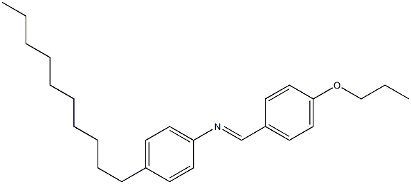 N-(4-Propoxybenzylidene)-4-decylaniline Structure