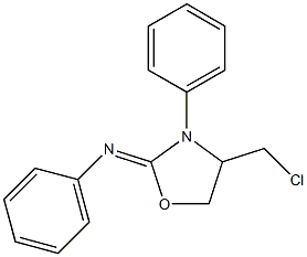 4-(Chloromethyl)-N,3-diphenyloxazolidin-2-imine 구조식 이미지