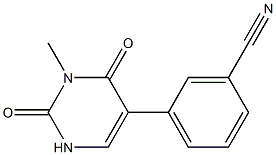 3-Methyl-5-(3-cyanophenyl)uracil 구조식 이미지