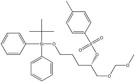 4-Methylbenzenesulfonic acid (1S)-1-(methoxymethoxymethyl)-4-(tert-butyldiphenylsiloxy)butyl ester 구조식 이미지