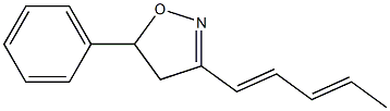 3-(1,3-Pentadienyl)-5-phenyl-2-isoxazoline 구조식 이미지