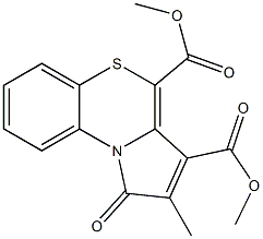 2-Methyl-1-oxo-1H-pyrrolo[2,1-c][1,4]benzothiazine-3,4-dicarboxylic acid dimethyl ester Structure