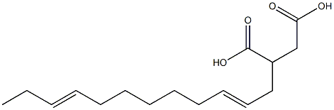(2,9-Dodecadienyl)succinic acid Structure
