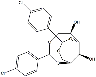 1-O,5-O:3-O,6-O-Bis(4-chlorobenzylidene)-L-glucitol 구조식 이미지