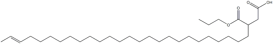 3-(24-Hexacosenyl)succinic acid 1-hydrogen 4-propyl ester 구조식 이미지