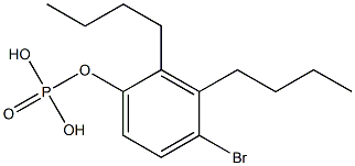 Phosphoric acid dibutyl(4-bromophenyl) ester 구조식 이미지