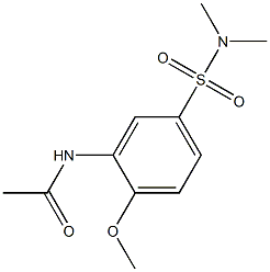 3-Acetylamino-4-methoxy-N,N-dimethylbenzenesulfonamide 구조식 이미지