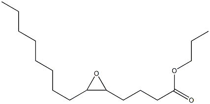 5,6-Epoxytetradecanoic acid propyl ester Structure