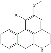 5,6,6a,7-Tetrahydro-2-methoxy-4H-dibenzo[de,g]quinolin-1-ol 구조식 이미지