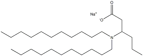 3-(Diundecylamino)hexanoic acid sodium salt Structure