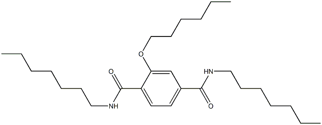 2-(Hexyloxy)-N,N'-diheptylterephthalamide 구조식 이미지